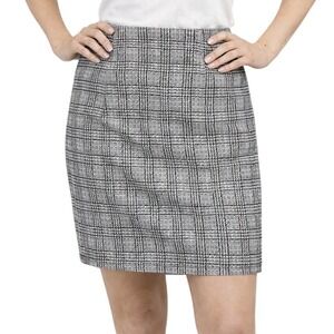 MICHAEL Michael Kors Pencil Skirt Size M‎ Plaid Houndstooth Professional Chic